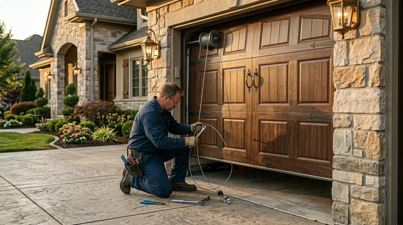 Cable Repair for Wolf Trap Garage Doors in Ashburn