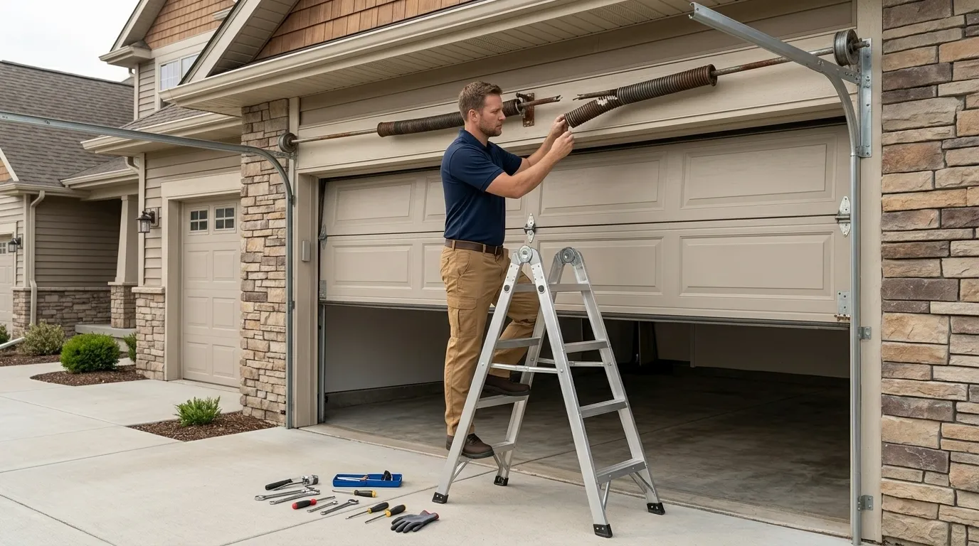 Garage Door Spring Repair Around Ashburn in Ashburn