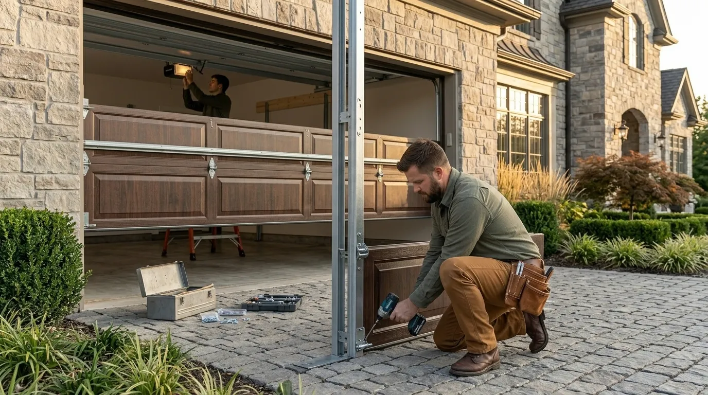 New Garage Door Installation for Brambleton Homes in Ashburn