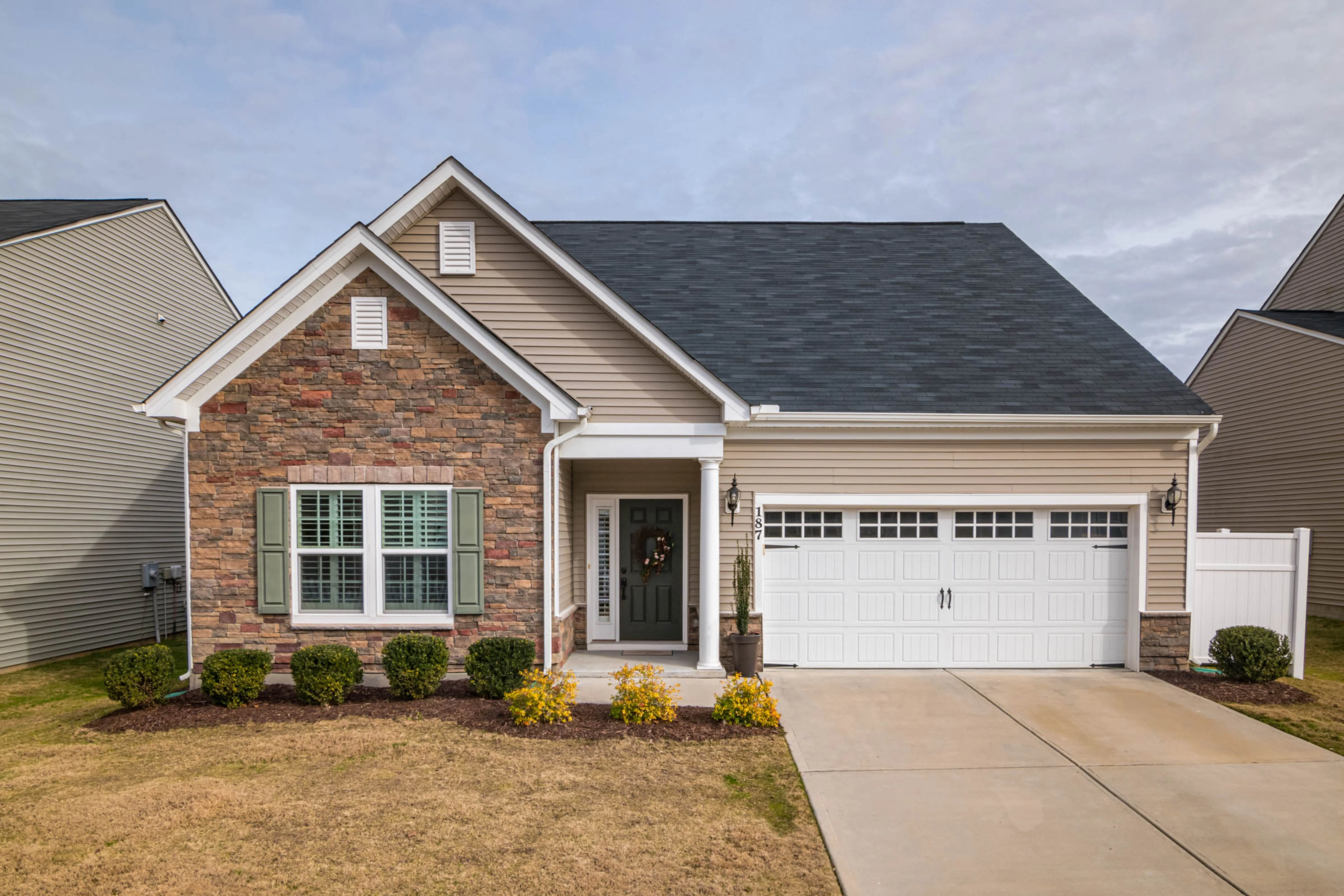 Residential garage door in Wolf Trap
