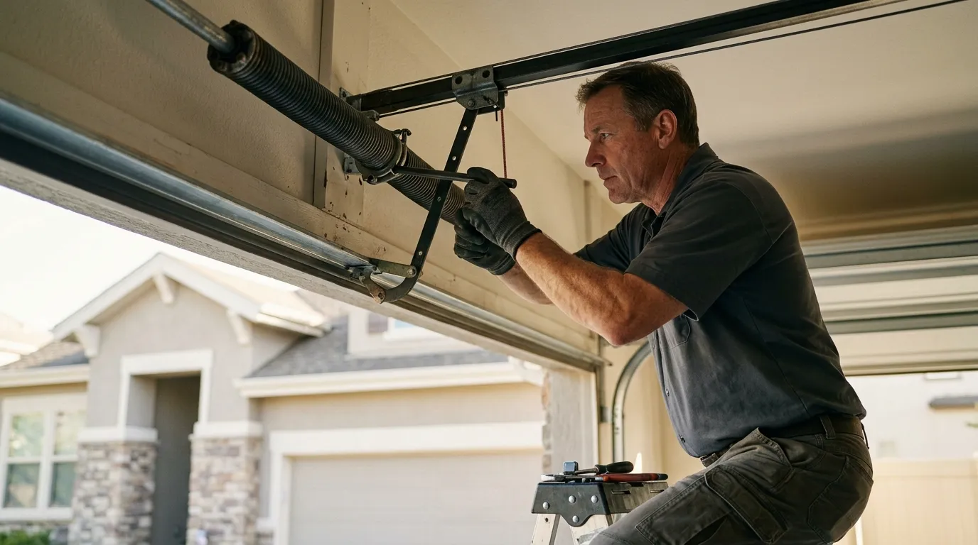 Spring Repair for Wolf Trap's 1981-Era Doors in Ashburn